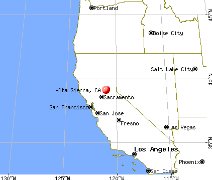 Alta Sierra, California map