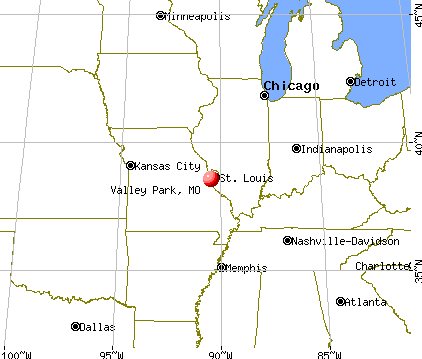 Valley Park, Missouri map