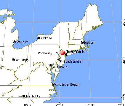 Rockaway, New Jersey map