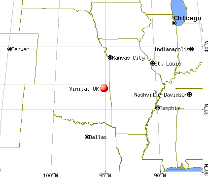 Vinita, Oklahoma map