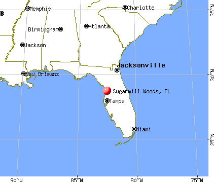 Sugarmill Woods, Florida map
