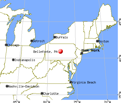 Bellefonte, Pennsylvania map
