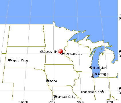 Otsego, Minnesota map