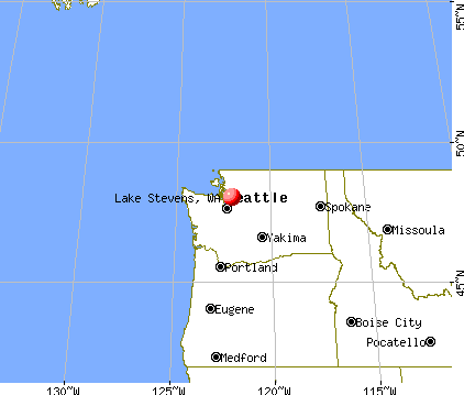 Lake Stevens, Washington map