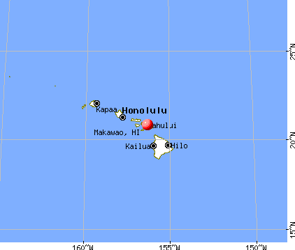Makawao, Hawaii map
