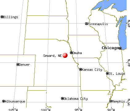 Seward, Nebraska map