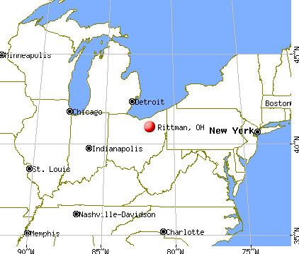 Rittman, Ohio map