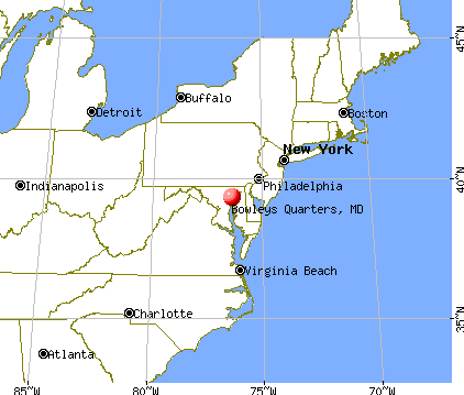 Bowleys Quarters, Maryland map