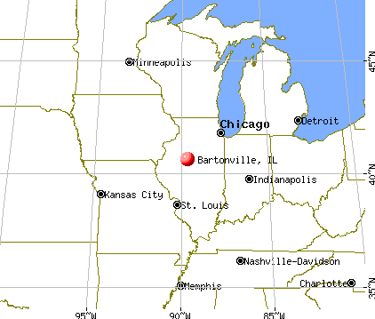 Bartonville, Illinois map