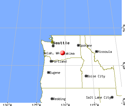 Selah, Washington map