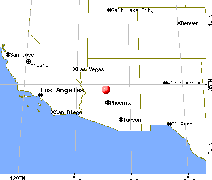 Dewey-Humboldt, Arizona map