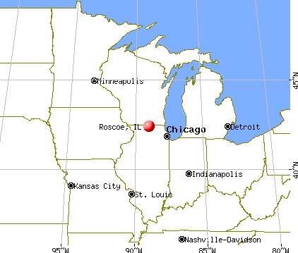 Roscoe, Illinois map