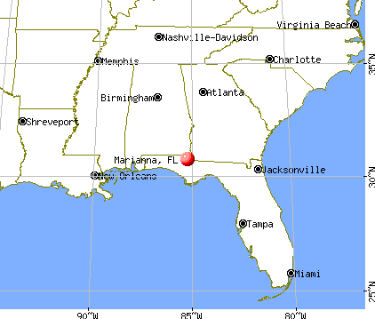 Marianna, Florida map