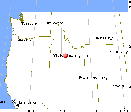 Hailey, Idaho map