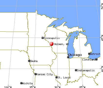 Holmen, Wisconsin map