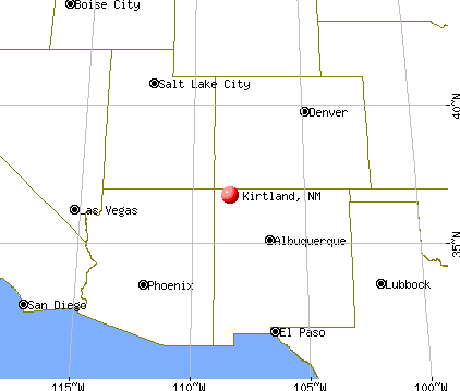 Kirtland, New Mexico map