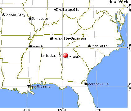 Marietta, Georgia map