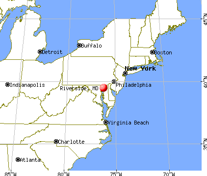Riverside, Maryland map