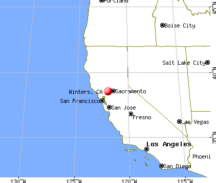 Winters, California map