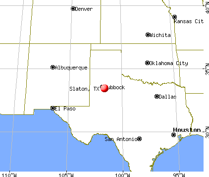 Slaton, Texas map