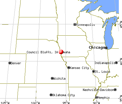 Council Bluffs, Iowa map