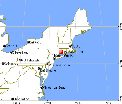 Meriden, Connecticut map
