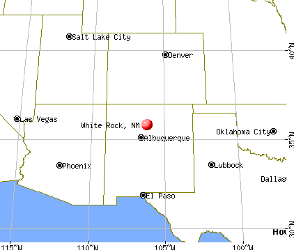 White Rock, New Mexico map