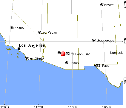 Gold Camp, Arizona map