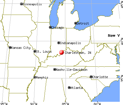 Charlestown, Indiana map
