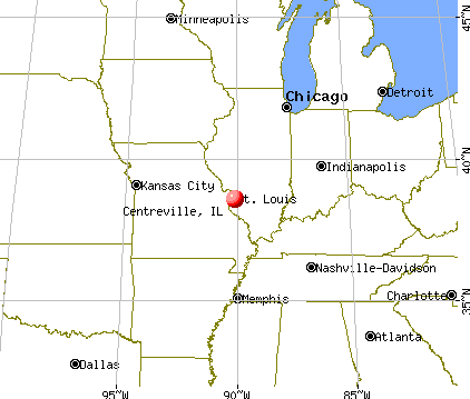 Centreville, Illinois map