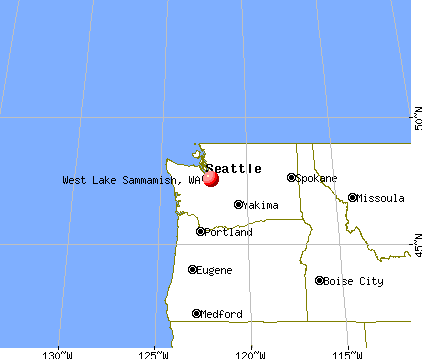 West Lake Sammamish, Washington map