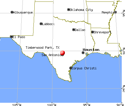 Timberwood Park, Texas map
