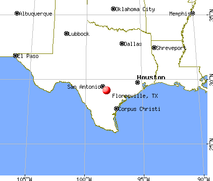 Floresville, Texas map