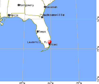 Lauderhill, Florida map