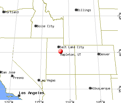 Mapleton, Utah map