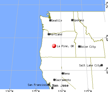 La Pine, Oregon map