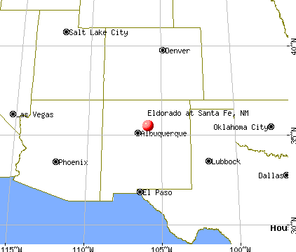 Eldorado at Santa Fe, New Mexico map