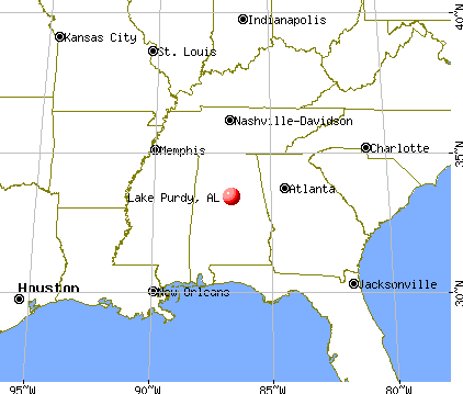 Lake Purdy, Alabama map