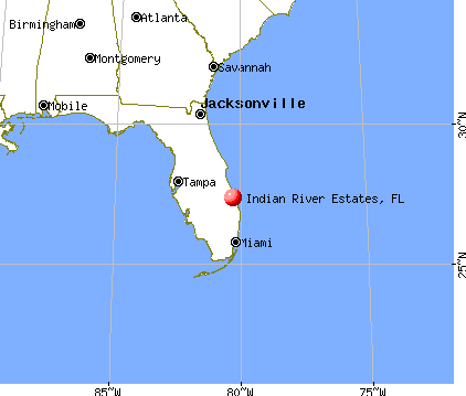 Indian River Estates, Florida map