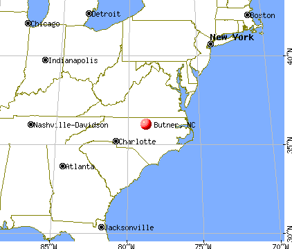 Butner, North Carolina map