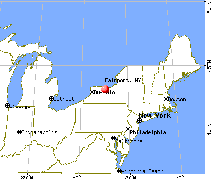 Fairport, New York map