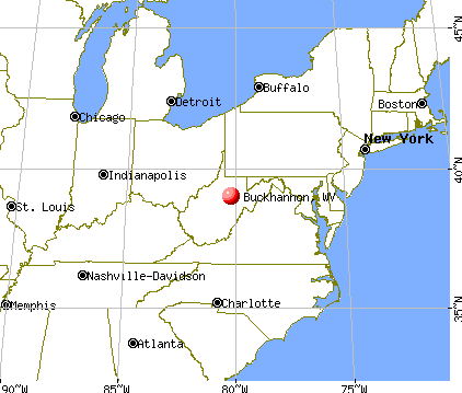 Buckhannon, West Virginia map