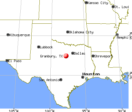 Granbury, Texas map