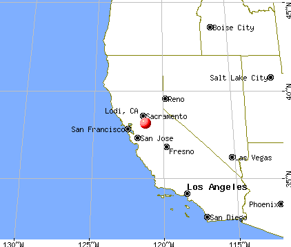 Lodi, California map