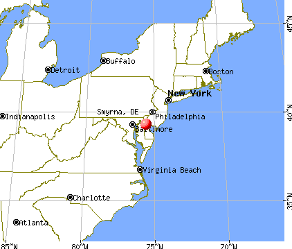 Smyrna, Delaware map