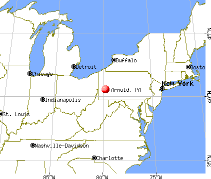 Arnold City, Pennsylvania map