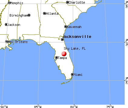 Sky Lake, Florida map