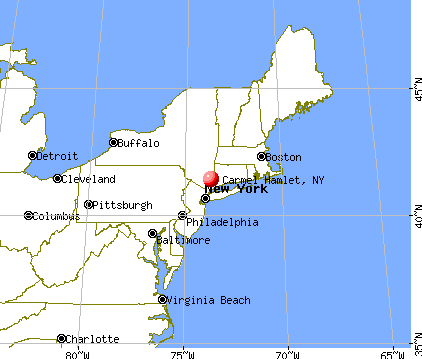 Carmel Hamlet, New York map