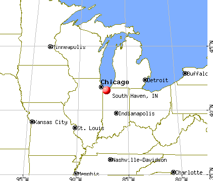 South Haven, Indiana map