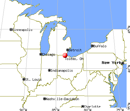 Toledo, Ohio map